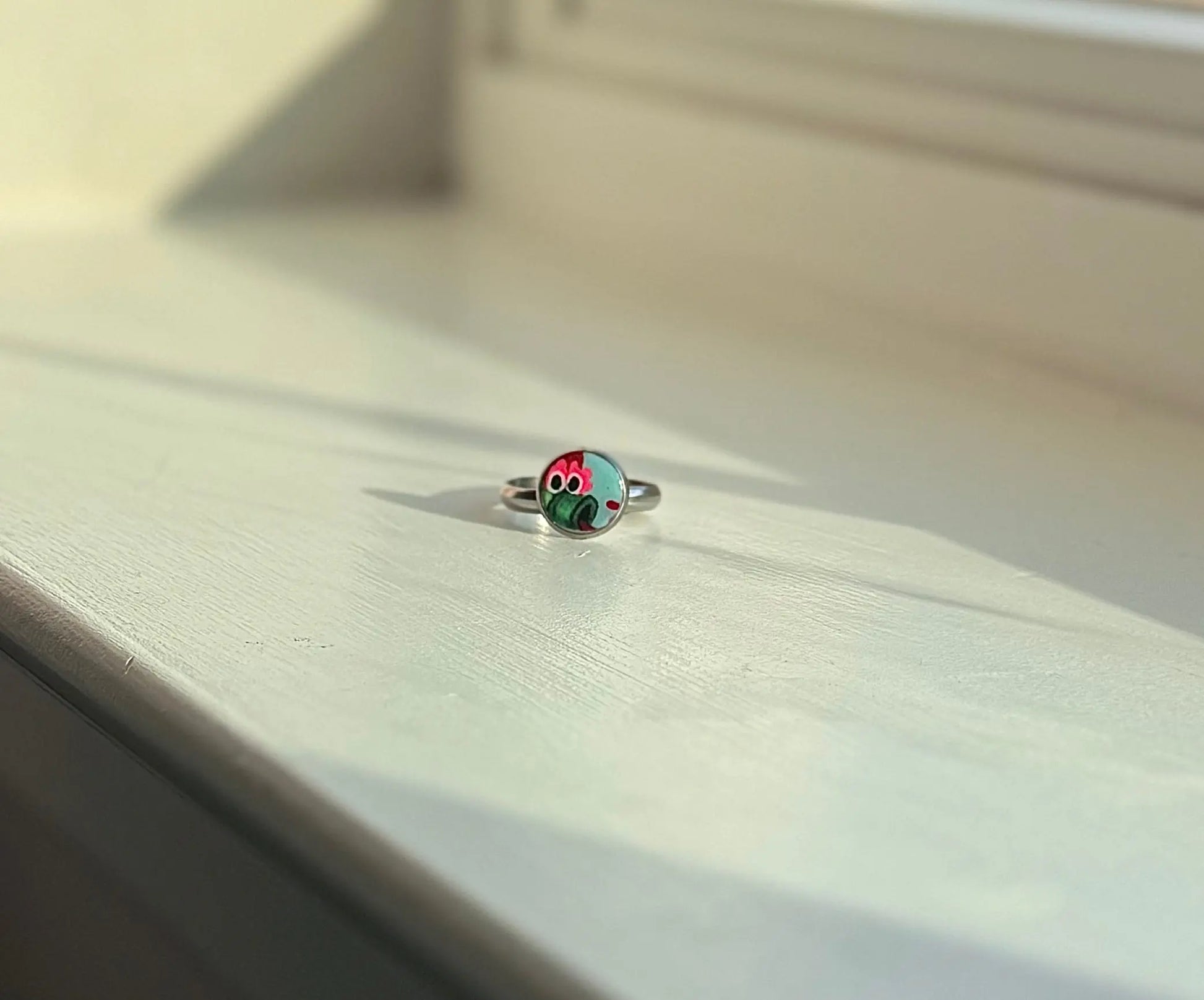 Hand-Painted Phillie Phanatic 10mm Adjustable Ring - Pretty Weird