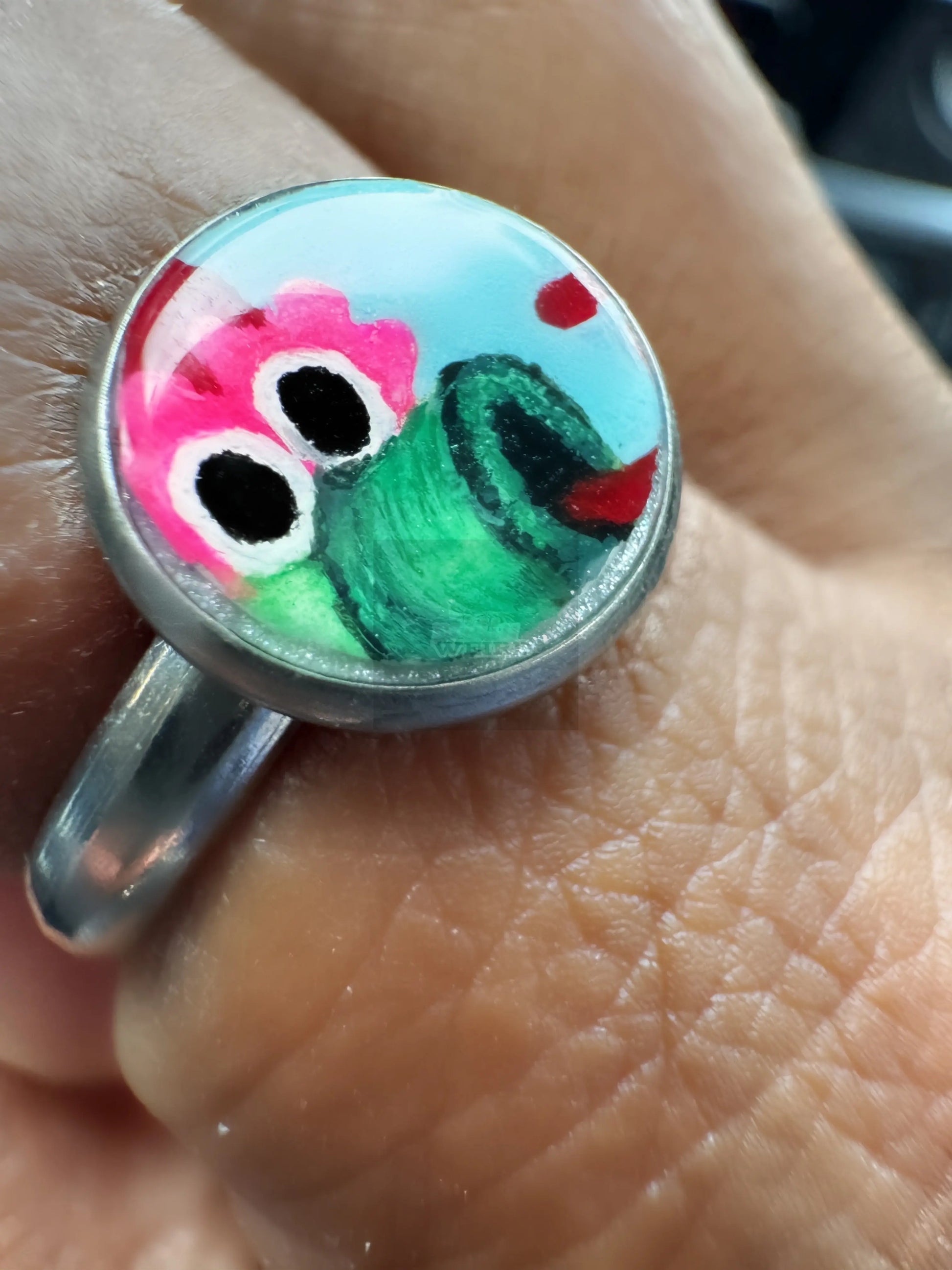 Hand-Painted Phillie Phanatic 10mm Adjustable Ring - Pretty Weird