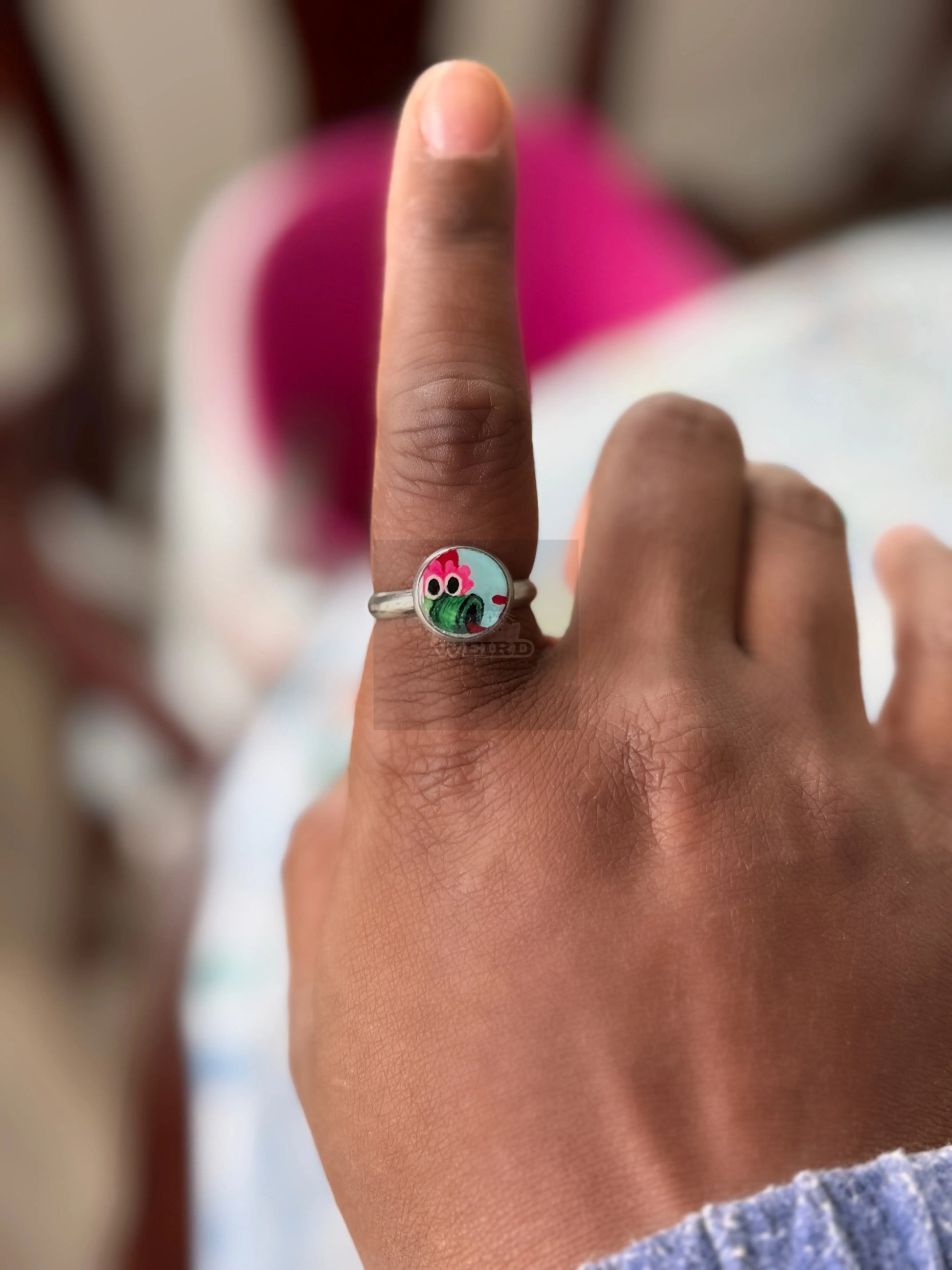 Hand-Painted Phillie Phanatic 10mm Adjustable Ring - Pretty Weird