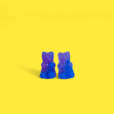 Purple Gummy Bear Earrings - Pretty Weird