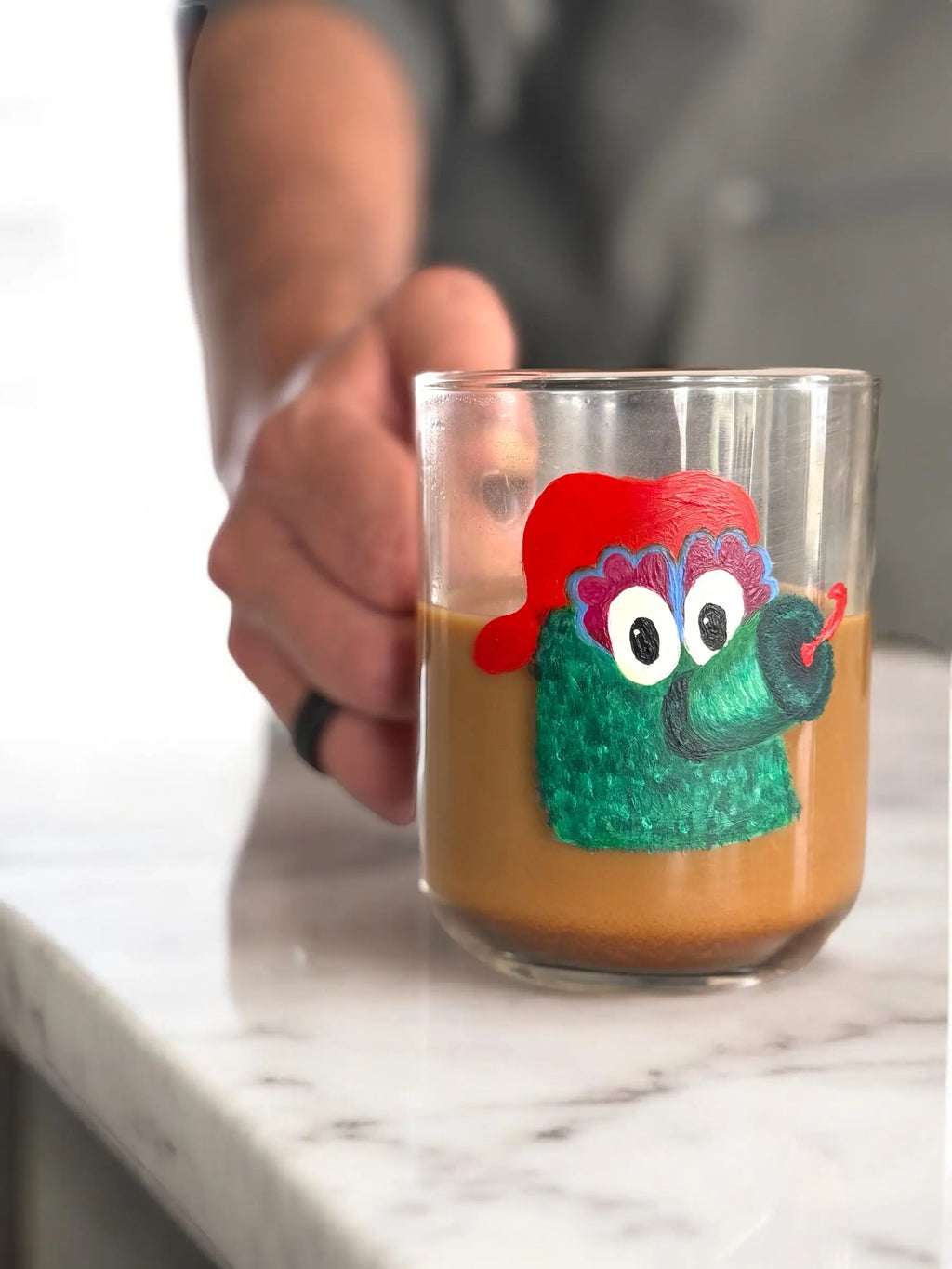 Hand painted Phanatic Nespresso Mug - Pretty Weird