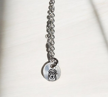 Tiny Engraved Sterling Silver Phanatic Necklace Pretty Weird