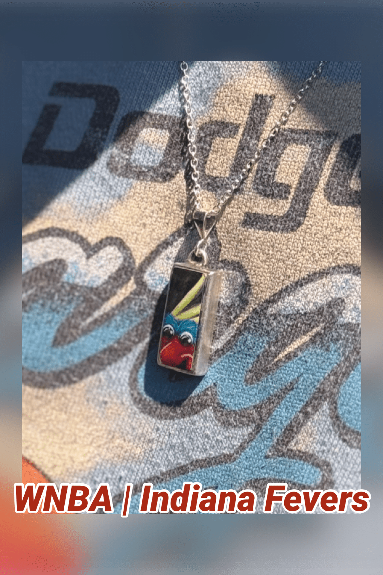 Custom Mascot Pendant Necklace | Hand Painted