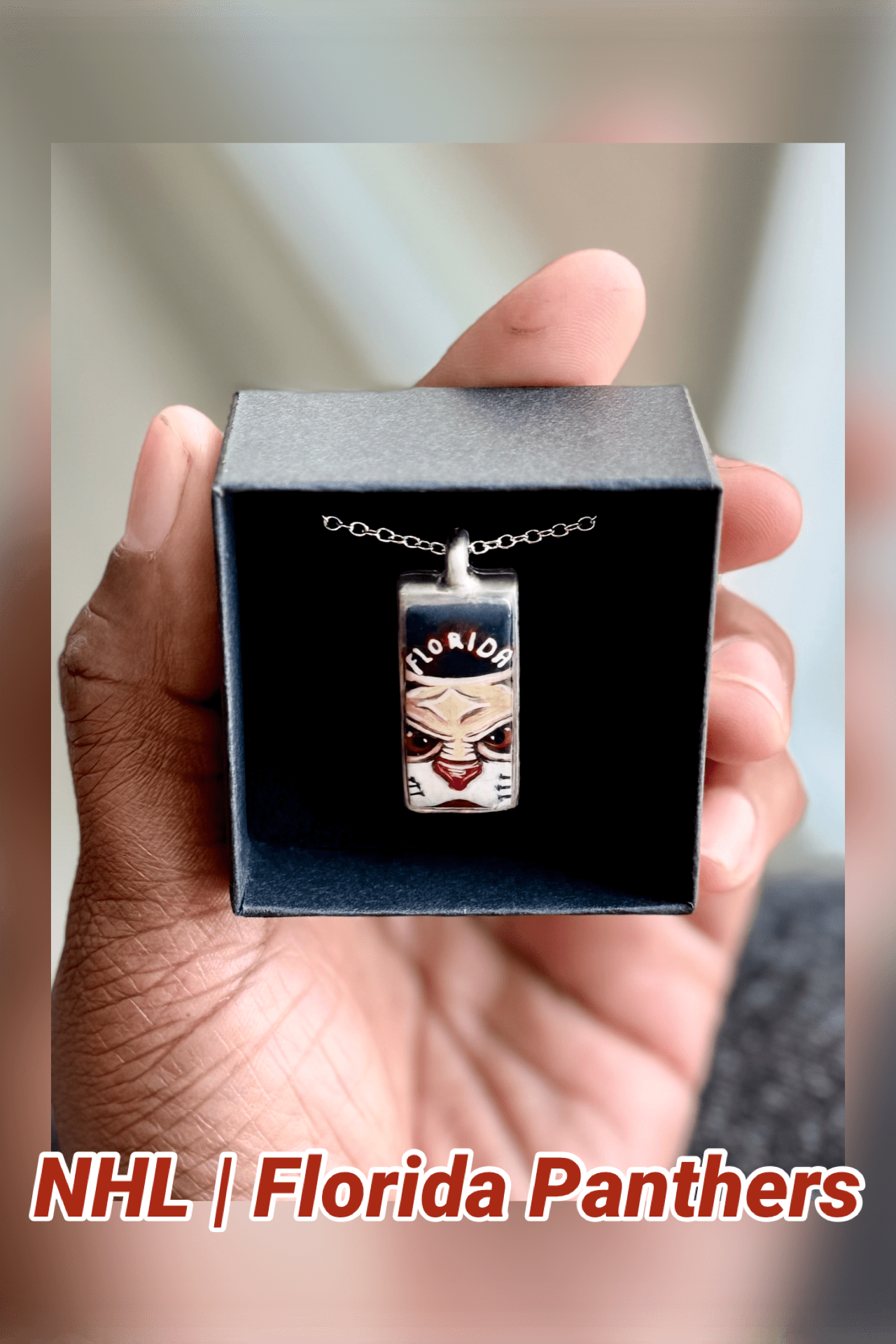 Custom Mascot Pendant Necklace | Hand Painted