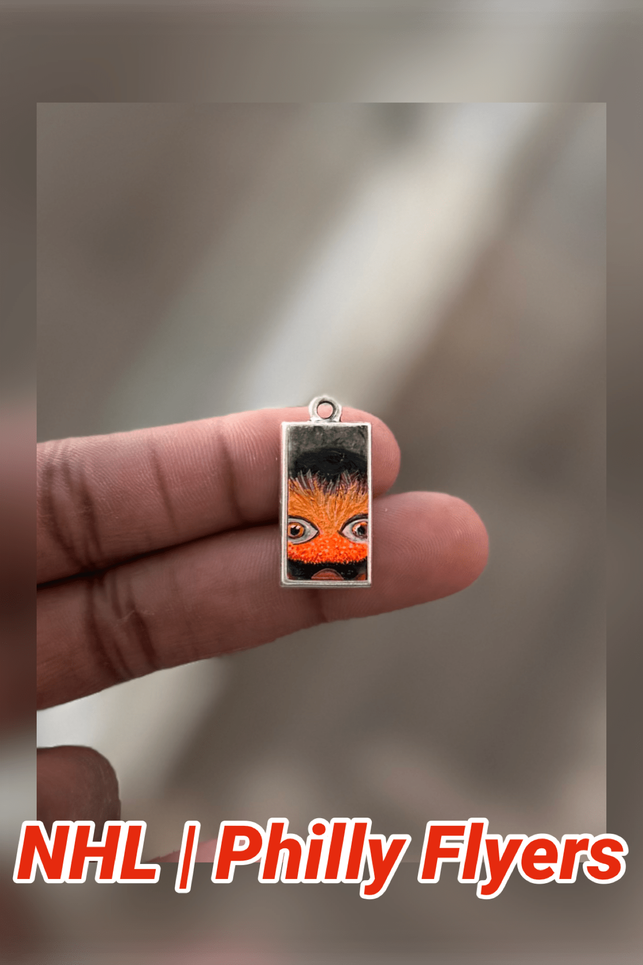 Custom Mascot Pendant Necklace | Hand Painted
