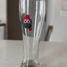 Mini Phanatic Tall Beer Glass – Hand-Painted 20 oz Pretty Weird