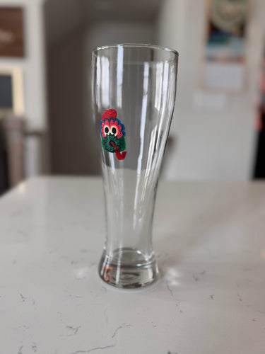Mini Phanatic Tall Beer Glass – Hand-Painted 20 oz Pretty Weird