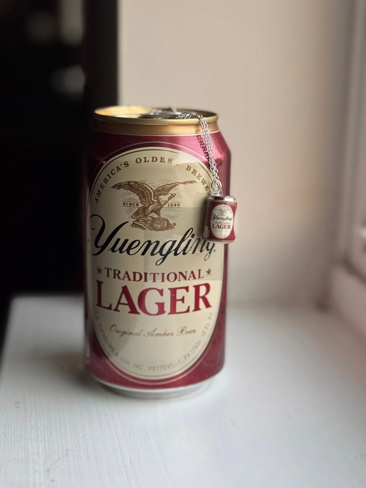 Miniature Yuengling Can Necklace | Philly Lager Pendant Pretty Weird