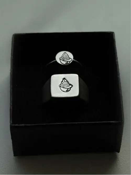New Limited Edition Phillies Ice Cream Helmet Ring – 8mm Sterling Silver Pretty Weird