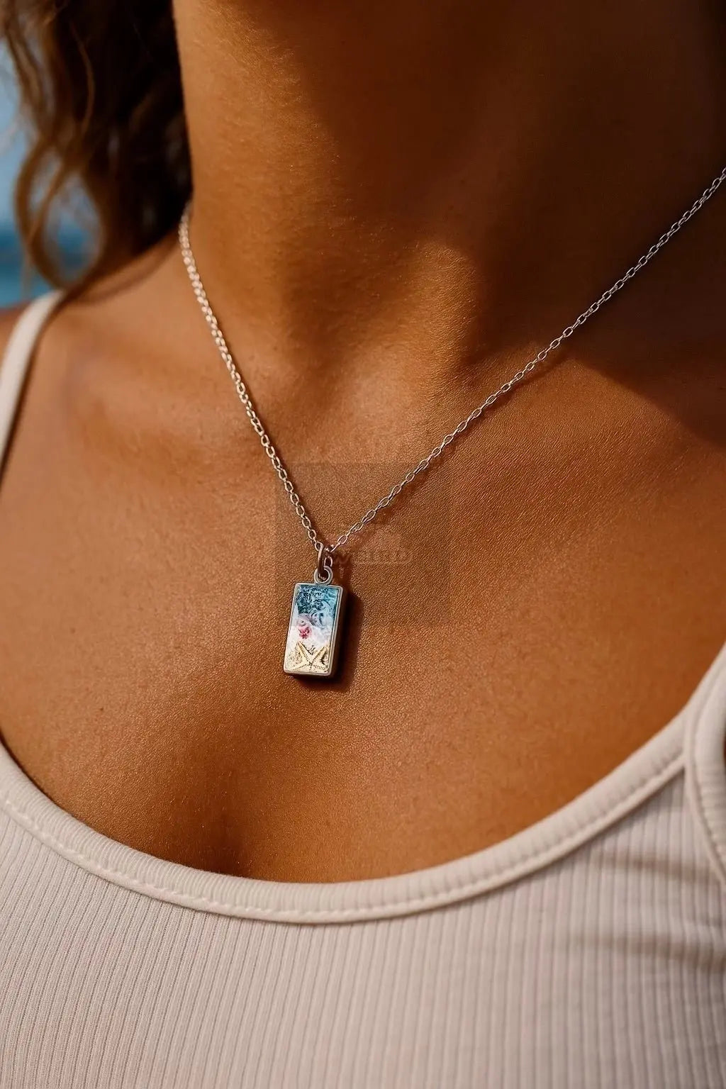 Ocean Tide Keepsake | Handmade Beach Pendant Necklace Pretty Weird