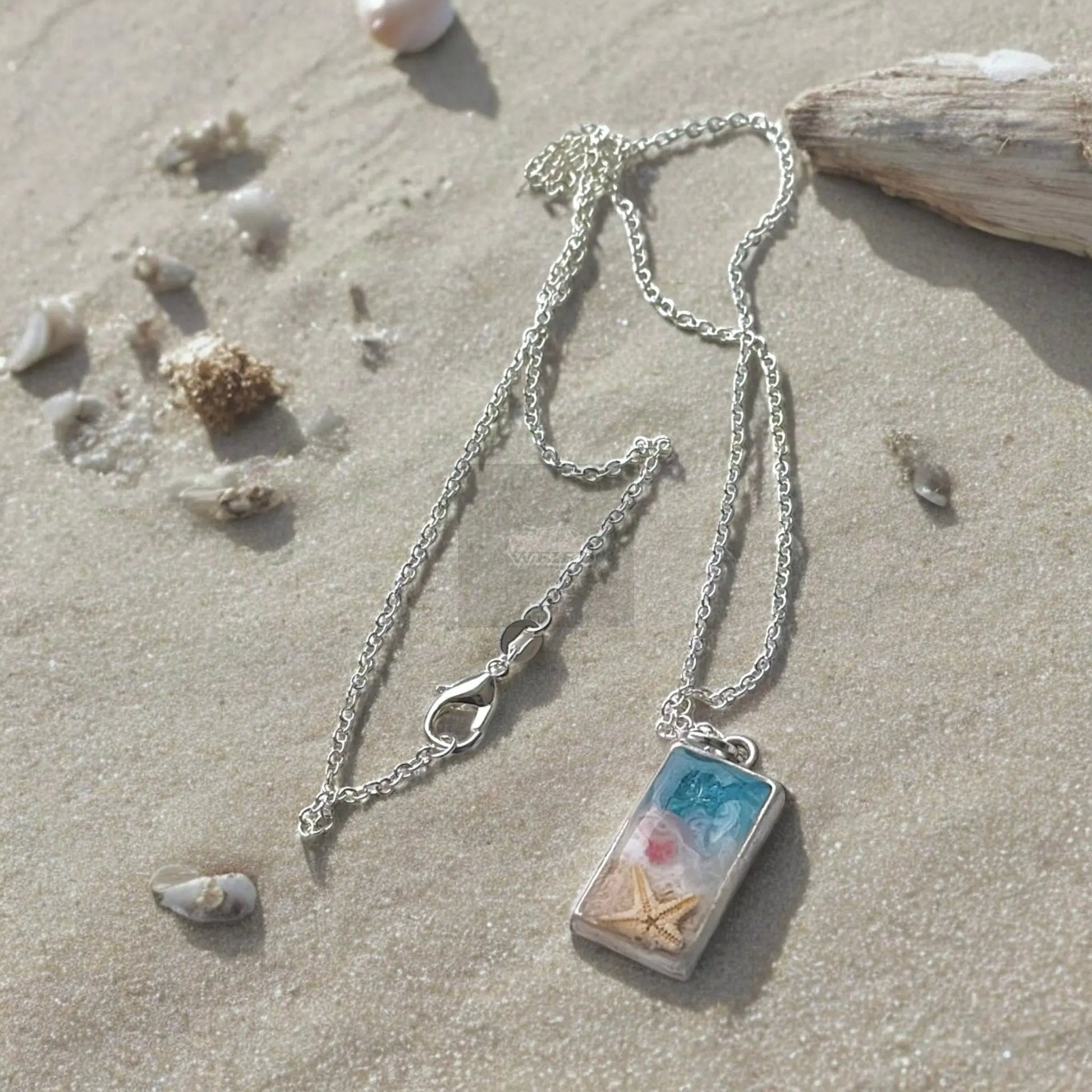 Ocean Tide Keepsake | Handmade Beach Pendant Necklace Pretty Weird