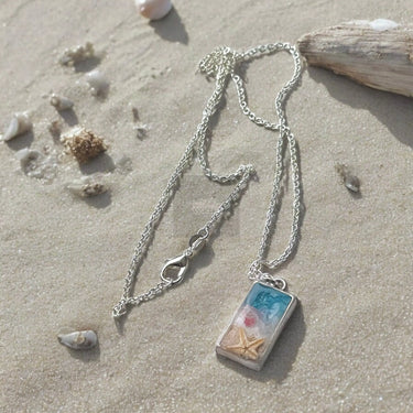 Ocean Tide Keepsake | Handmade Beach Pendant Necklace Pretty Weird