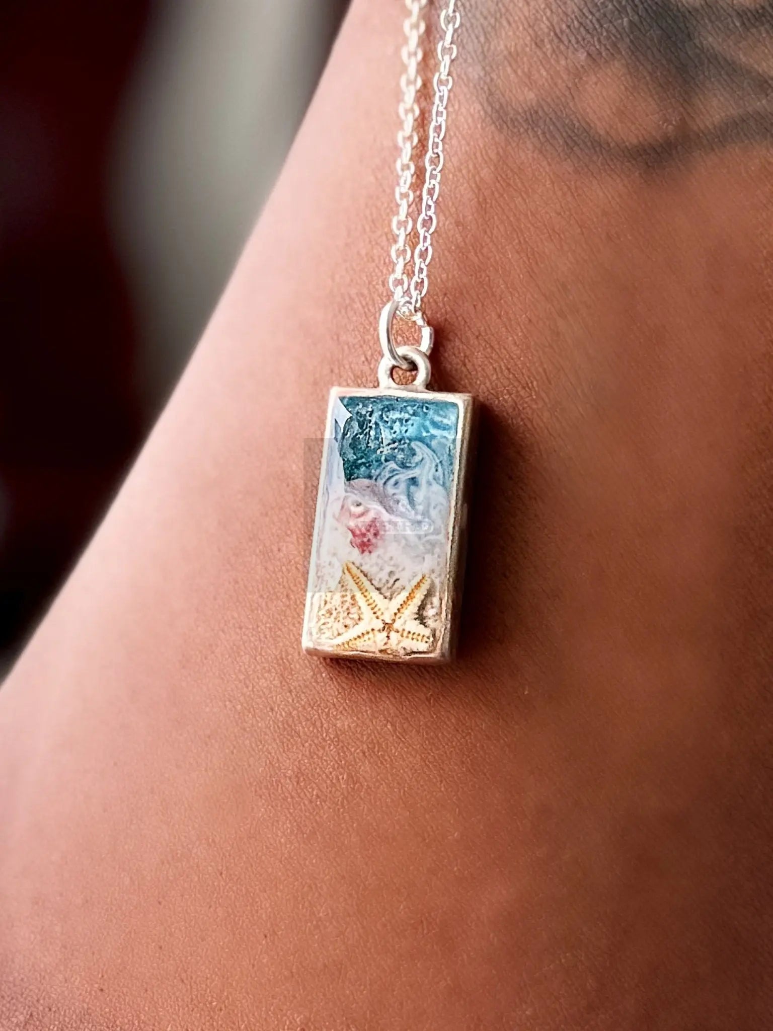 Ocean Tide Keepsake | Handmade Beach Pendant Necklace Pretty Weird