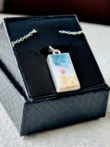 Ocean Tide Keepsake | Handmade Beach Pendant Necklace Pretty Weird