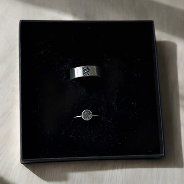 Engraved Phillie Phanatic Wide Band Ring | Sterling Silver - Pretty Weird