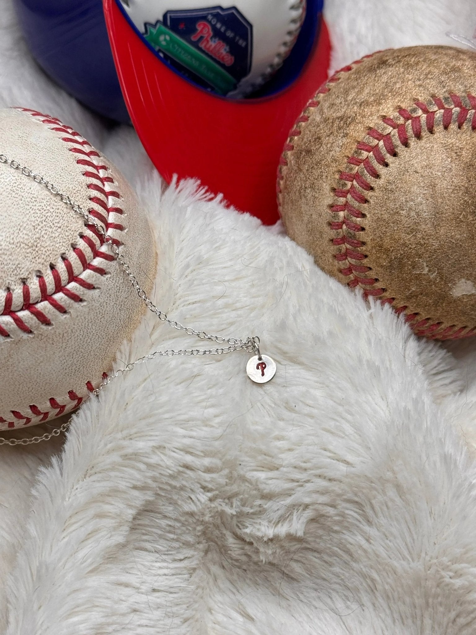 Phillies “P” Necklace | Sterling Silver Engraved Necklaces Pretty Weird