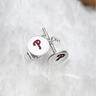 Sterling Silver Phillies “P” Ring and Earrings Bundle Pretty Weird