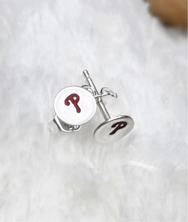Sterling Silver Phillies “P” Ring and Earrings Bundle Pretty Weird