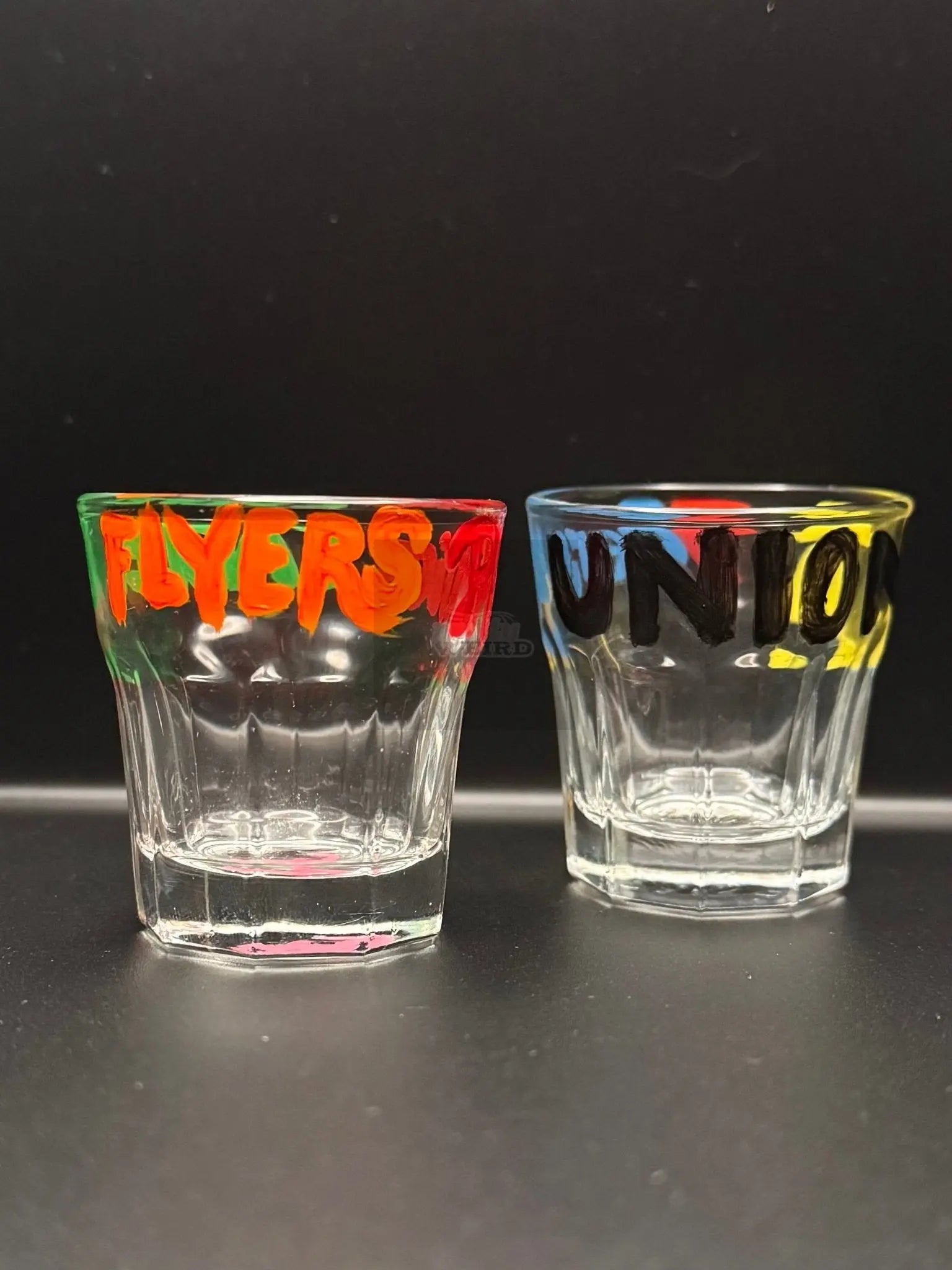 Philly Sports Hand-Painted Shot Glass Set Pretty Weird
