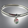 Sterling Silver Hand-Soldered Hand-Painted Phanatic Charm Bangle – Choose Your Charm Pretty Weird