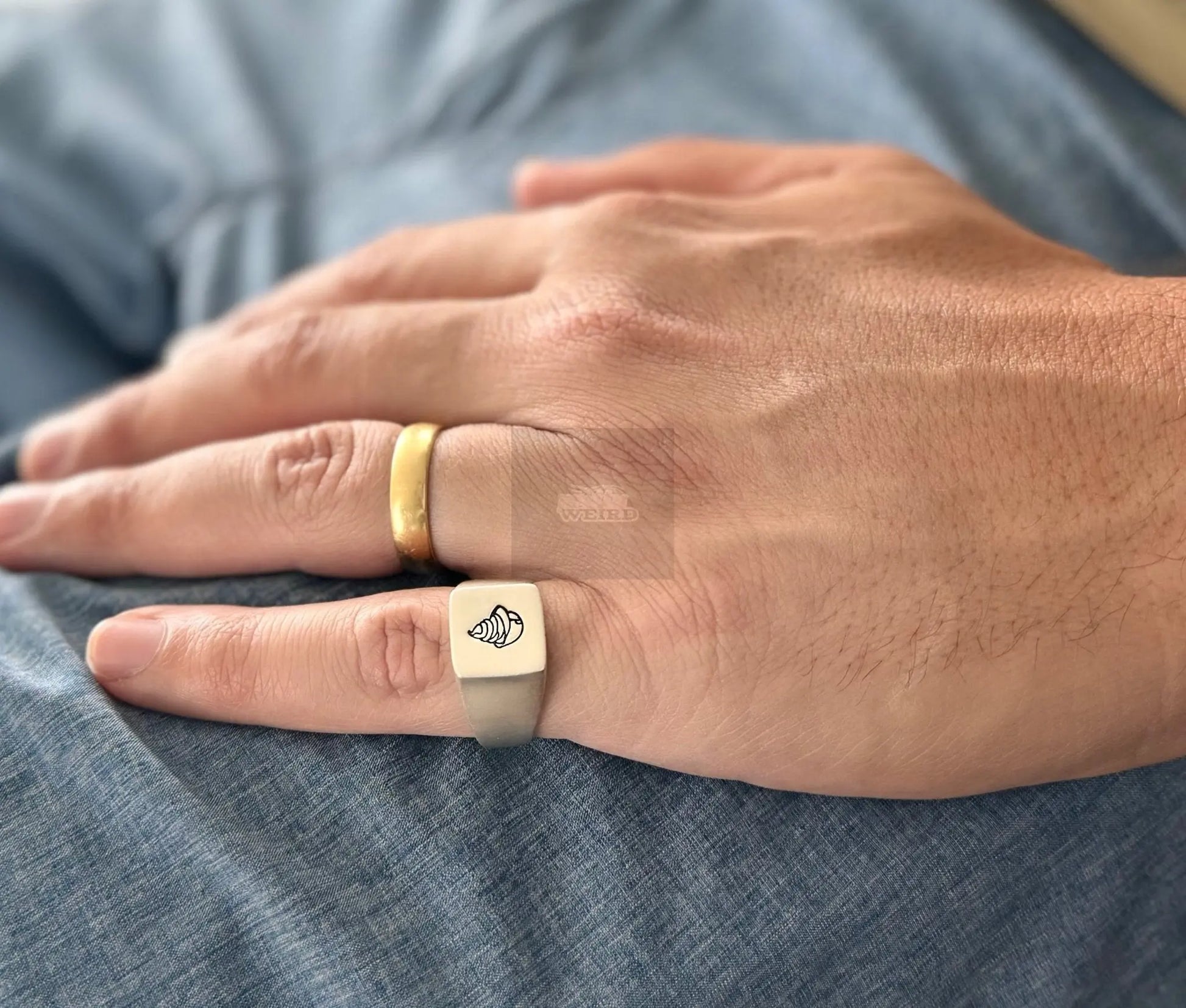 Closeup of Phillies soft serve helmet ring by Pretty Weird