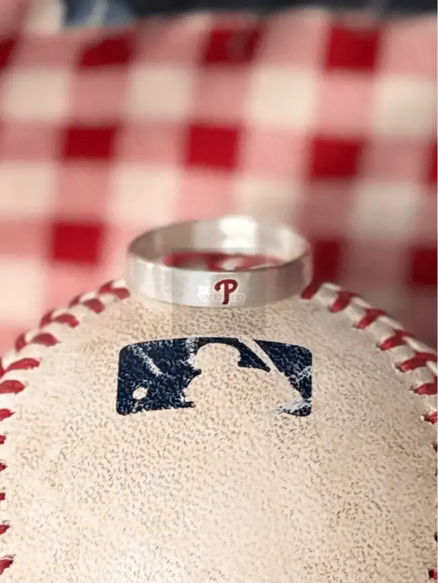 Sterling Silver Phillies "P" Ring | Limited Edition Pretty Weird