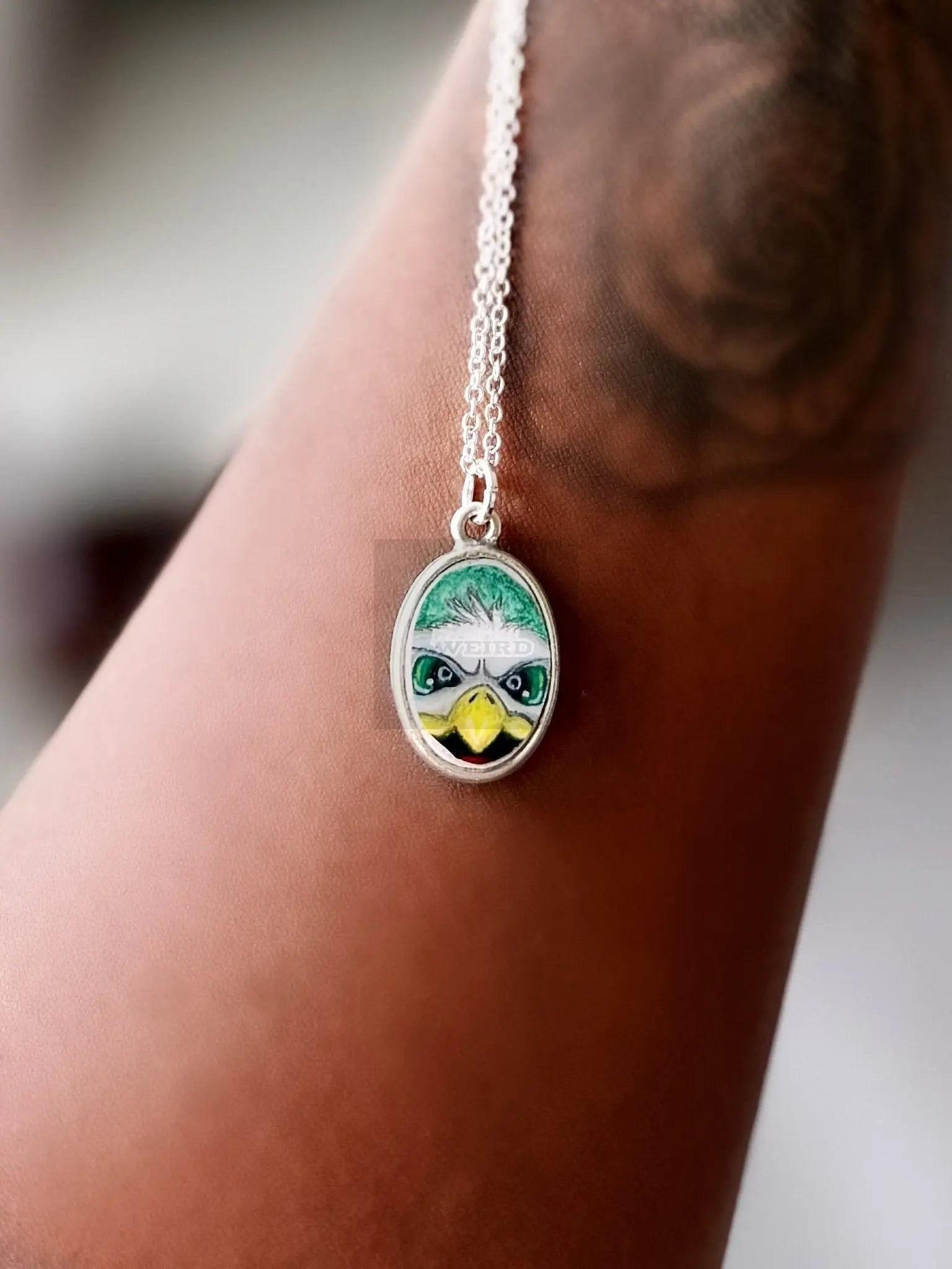 Swoop Me Up | Hand-Painted Philadelphia Eagles Necklace Pretty Weird