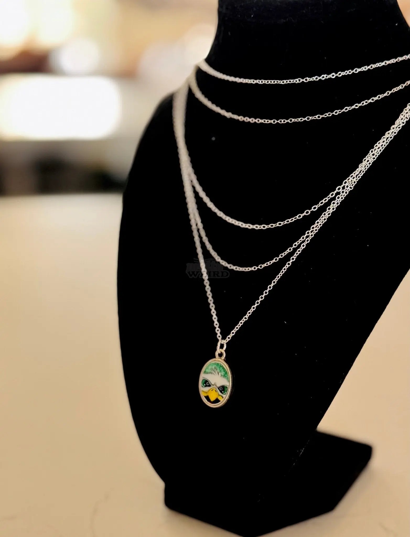 Swoop Me Up | Hand-Painted Philadelphia Eagles Necklace Pretty Weird