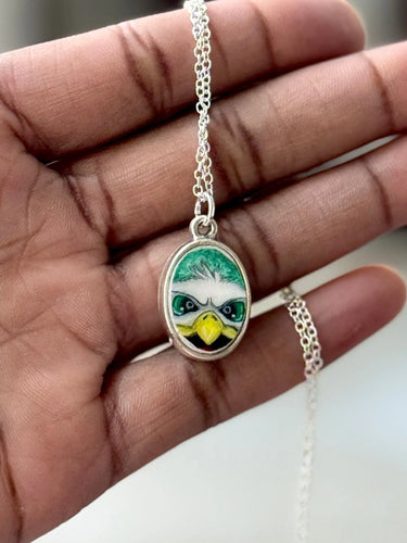 Swoop Me Up | Hand-Painted Philadelphia Eagles Necklace Pretty Weird