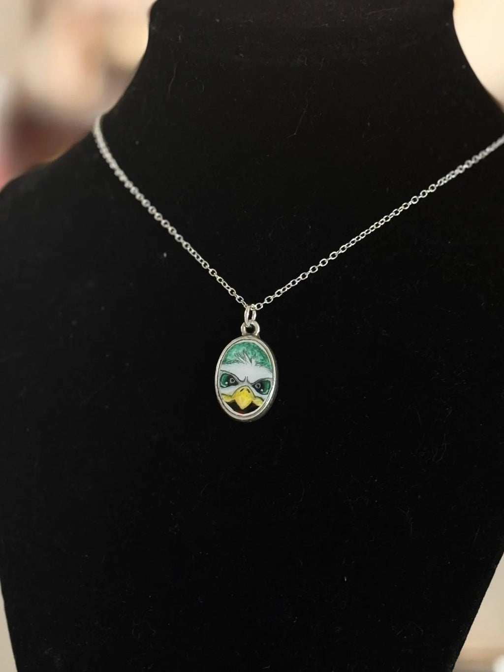 Swoop Me Up | Hand-Painted Philadelphia Eagles Necklace Pretty Weird
