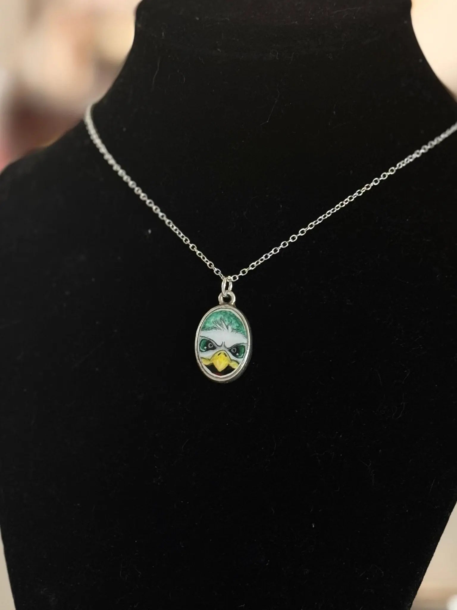 Swoop Me Up | Hand-Painted Philadelphia Eagles Necklace Pretty Weird