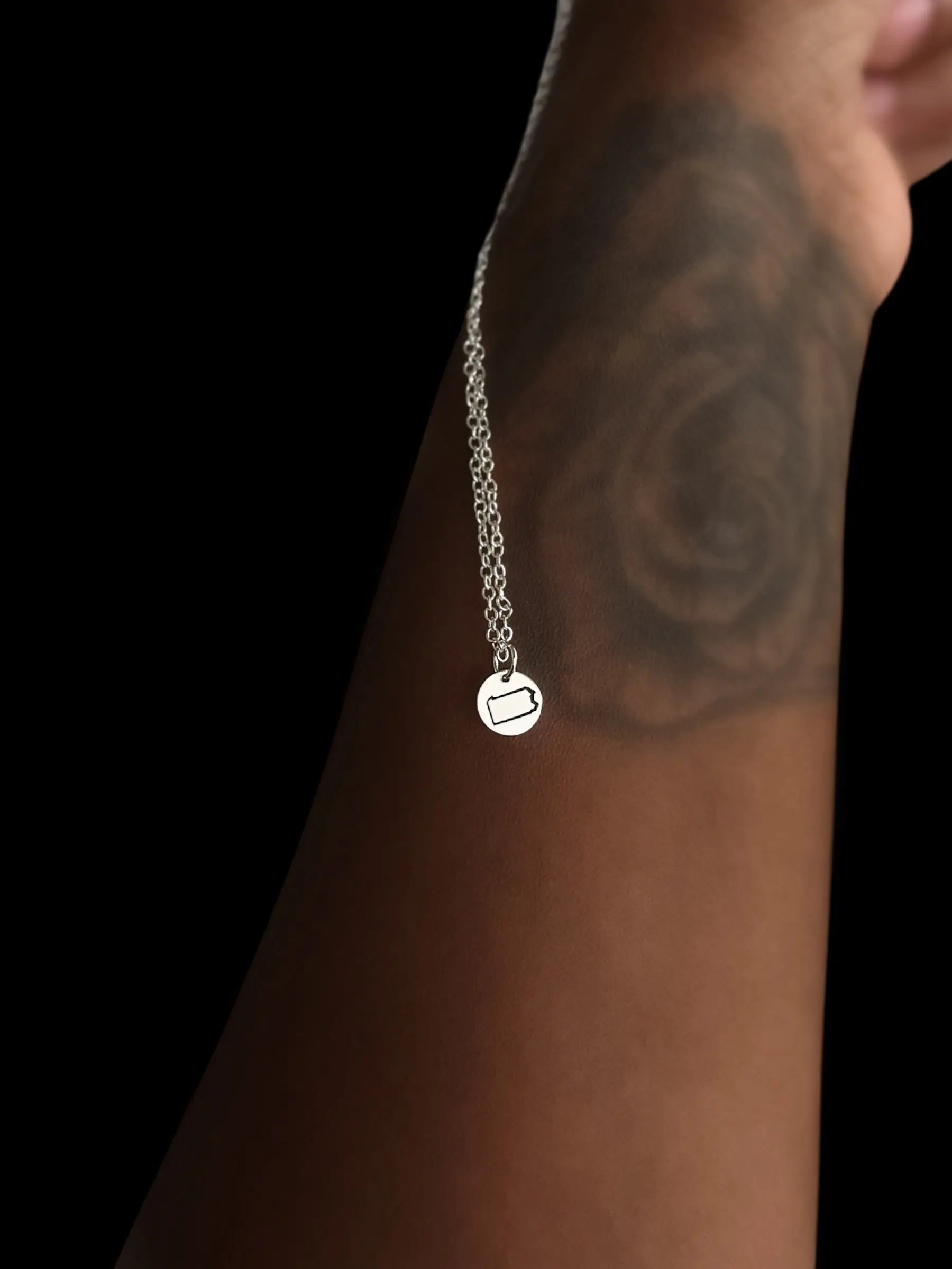 Tiny Tokens of Philly Love | Sterling Silver Engraved Necklaces Pretty Weird