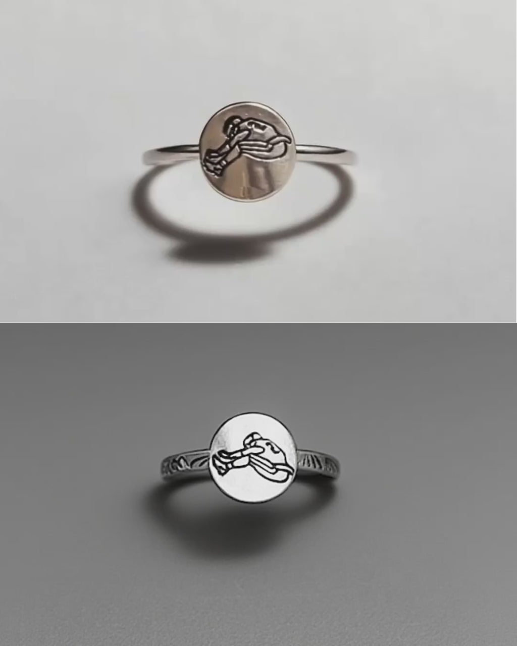 Minimalist Saquon Hurdle Ring