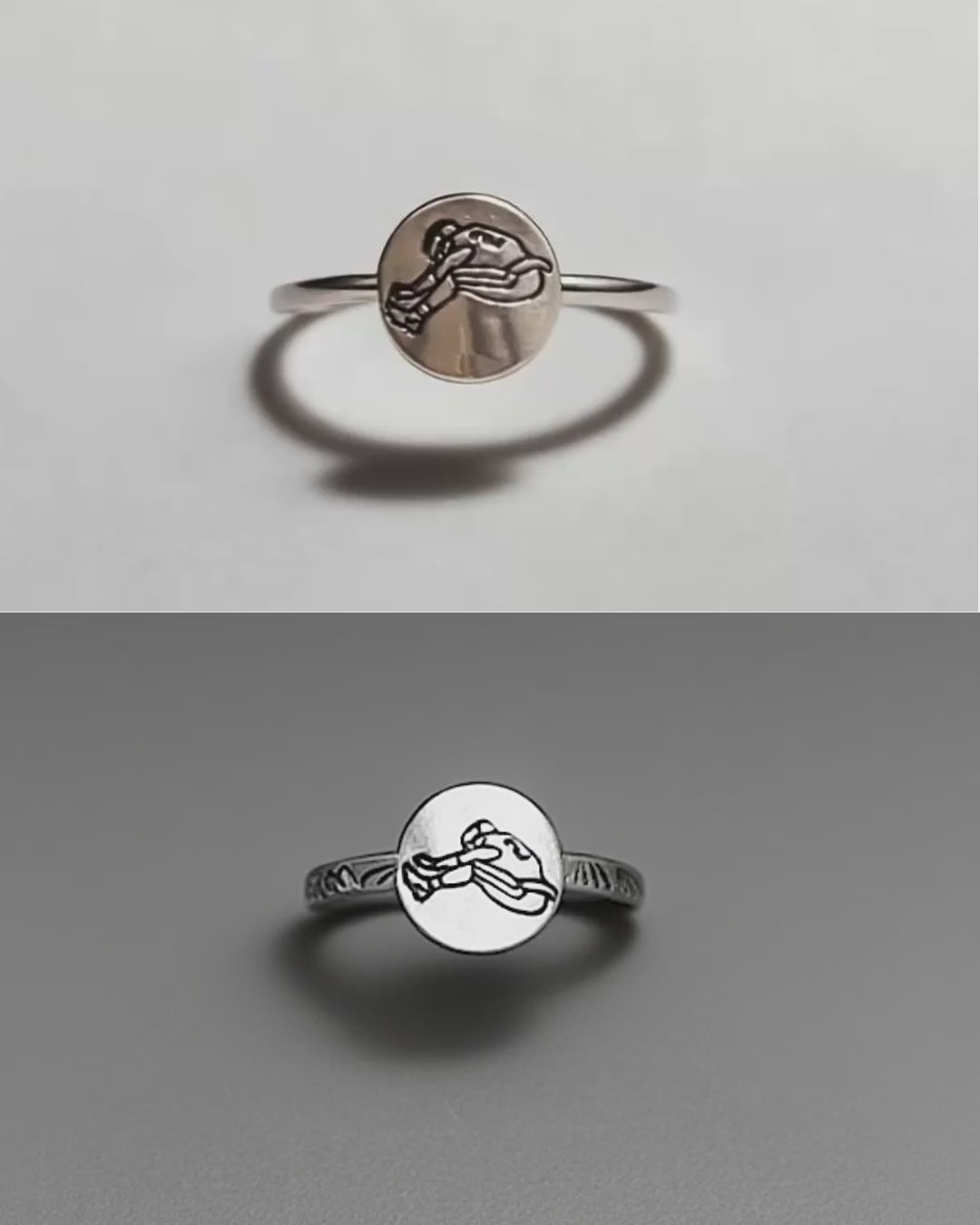 Minimalist Saquon Hurdle Ring