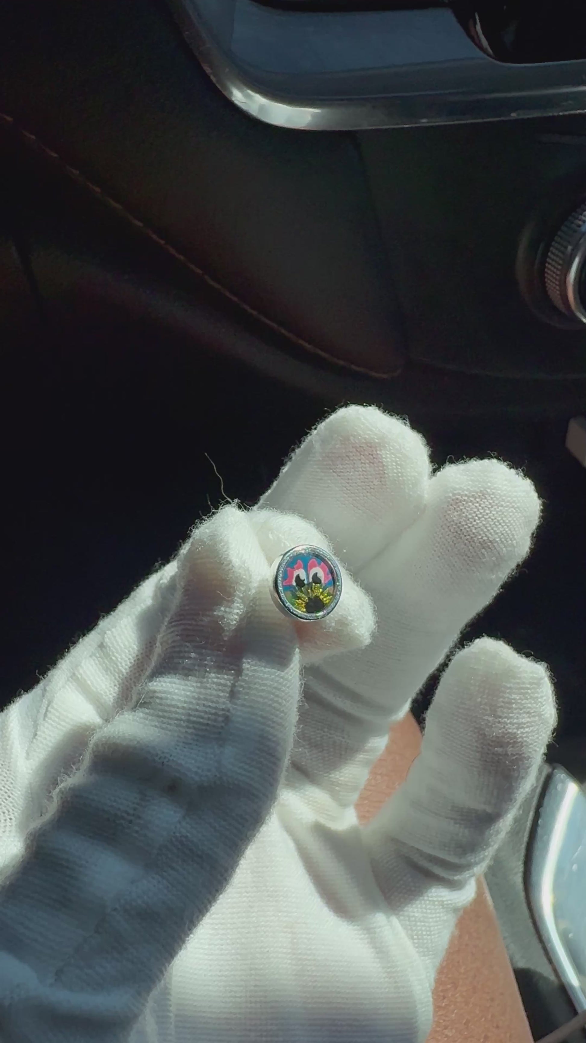 Hand-Painted Phanatic Stud Earrings – 6mm
