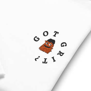 Got Grit? Embroidered Full Color Gritty Oversized Heavyweight Hoodie Pretty Weird